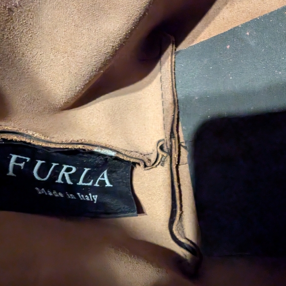Furla Brown Leather Shoulder Bag Timeless Design - Picture 7 of 11